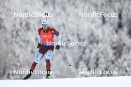 13.01.2024, Ruhpolding, Germany (GER): Andrejs Rastorgujevs (LAT) - IBU World Cup Biathlon, sprint men, Ruhpolding (GER). www.nordicfocus.com. © Manzoni/NordicFocus. Every downloaded picture is fee-liable.