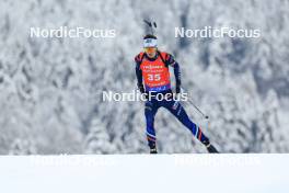 13.01.2024, Ruhpolding, Germany (GER): Eric Perrot (FRA) - IBU World Cup Biathlon, sprint men, Ruhpolding (GER). www.nordicfocus.com. © Manzoni/NordicFocus. Every downloaded picture is fee-liable.