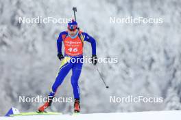 13.01.2024, Ruhpolding, Germany (GER): George Buta (ROU) - IBU World Cup Biathlon, sprint men, Ruhpolding (GER). www.nordicfocus.com. © Manzoni/NordicFocus. Every downloaded picture is fee-liable.