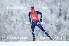 13.01.2024, Ruhpolding, Germany (GER): Sturla Holm Laegreid (NOR) - IBU World Cup Biathlon, sprint men, Ruhpolding (GER). www.nordicfocus.com. © Manzoni/NordicFocus. Every downloaded picture is fee-liable.
