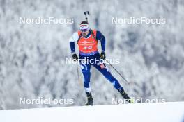 13.01.2024, Ruhpolding, Germany (GER): Olli Hiidensalo (FIN) - IBU World Cup Biathlon, sprint men, Ruhpolding (GER). www.nordicfocus.com. © Manzoni/NordicFocus. Every downloaded picture is fee-liable.