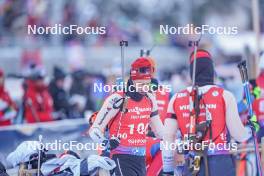 13.01.2024, Ruhpolding, Germany (GER): Sandro Bovisi (SUI) - IBU World Cup Biathlon, sprint men, Ruhpolding (GER). www.nordicfocus.com. © Thibaut/NordicFocus. Every downloaded picture is fee-liable.