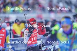 13.01.2024, Ruhpolding, Germany (GER): Sandro Bovisi (SUI) - IBU World Cup Biathlon, sprint men, Ruhpolding (GER). www.nordicfocus.com. © Thibaut/NordicFocus. Every downloaded picture is fee-liable.