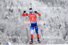 13.01.2024, Ruhpolding, Germany (GER): Michal Krcmar (CZE) - IBU World Cup Biathlon, sprint men, Ruhpolding (GER). www.nordicfocus.com. © Manzoni/NordicFocus. Every downloaded picture is fee-liable.