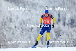 13.01.2024, Ruhpolding, Germany (GER): Sebastian Samuelsson (SWE) - IBU World Cup Biathlon, sprint men, Ruhpolding (GER). www.nordicfocus.com. © Manzoni/NordicFocus. Every downloaded picture is fee-liable.