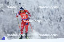 13.01.2024, Ruhpolding, Germany (GER): David Komatz (AUT) - IBU World Cup Biathlon, sprint men, Ruhpolding (GER). www.nordicfocus.com. © Manzoni/NordicFocus. Every downloaded picture is fee-liable.