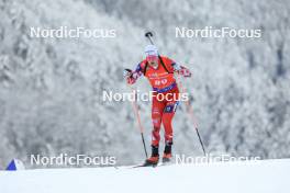 13.01.2024, Ruhpolding, Germany (GER): Dominic Unterweger (AUT) - IBU World Cup Biathlon, sprint men, Ruhpolding (GER). www.nordicfocus.com. © Manzoni/NordicFocus. Every downloaded picture is fee-liable.