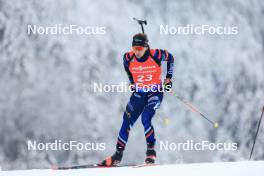 13.01.2024, Ruhpolding, Germany (GER): Fabien Claude (FRA) - IBU World Cup Biathlon, sprint men, Ruhpolding (GER). www.nordicfocus.com. © Manzoni/NordicFocus. Every downloaded picture is fee-liable.