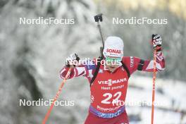 13.01.2024, Ruhpolding, Germany (GER): Felix Leitner (AUT) - IBU World Cup Biathlon, sprint men, Ruhpolding (GER). www.nordicfocus.com. © Thibaut/NordicFocus. Every downloaded picture is fee-liable.