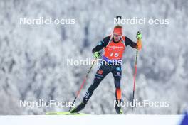 13.01.2024, Ruhpolding, Germany (GER): Johannes Kuehn (GER) - IBU World Cup Biathlon, sprint men, Ruhpolding (GER). www.nordicfocus.com. © Manzoni/NordicFocus. Every downloaded picture is fee-liable.