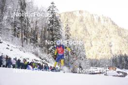 13.01.2024, Ruhpolding, Germany (GER): Jesper Nelin (SWE) - IBU World Cup Biathlon, sprint men, Ruhpolding (GER). www.nordicfocus.com. © Thibaut/NordicFocus. Every downloaded picture is fee-liable.