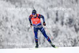 13.01.2024, Ruhpolding, Germany (GER): Quentin Fillon Maillet (FRA) - IBU World Cup Biathlon, sprint men, Ruhpolding (GER). www.nordicfocus.com. © Manzoni/NordicFocus. Every downloaded picture is fee-liable.