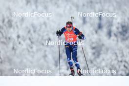 13.01.2024, Ruhpolding, Germany (GER): Sturla Holm Laegreid (NOR) - IBU World Cup Biathlon, sprint men, Ruhpolding (GER). www.nordicfocus.com. © Manzoni/NordicFocus. Every downloaded picture is fee-liable.