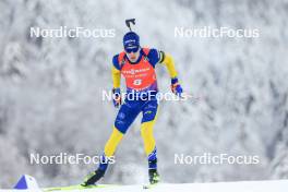 13.01.2024, Ruhpolding, Germany (GER): Martin Ponsiluoma (SWE) - IBU World Cup Biathlon, sprint men, Ruhpolding (GER). www.nordicfocus.com. © Manzoni/NordicFocus. Every downloaded picture is fee-liable.