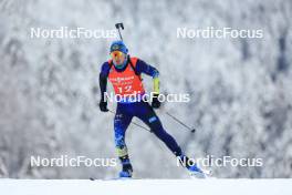 13.01.2024, Ruhpolding, Germany (GER): Alexandr Mukhin (KAZ) - IBU World Cup Biathlon, sprint men, Ruhpolding (GER). www.nordicfocus.com. © Manzoni/NordicFocus. Every downloaded picture is fee-liable.