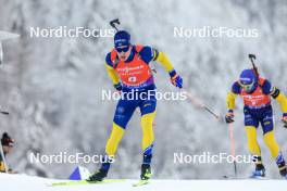 13.01.2024, Ruhpolding, Germany (GER): Martin Ponsiluoma (SWE) - IBU World Cup Biathlon, sprint men, Ruhpolding (GER). www.nordicfocus.com. © Manzoni/NordicFocus. Every downloaded picture is fee-liable.