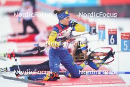 12.01.2024, Ruhpolding, Germany (GER): Sara Andersson (SWE) - IBU World Cup Biathlon, sprint women, Ruhpolding (GER). www.nordicfocus.com. © Thibaut/NordicFocus. Every downloaded picture is fee-liable.
