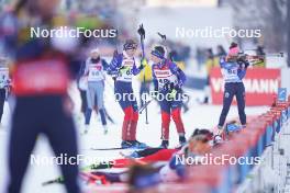 12.01.2024, Ruhpolding, Germany (GER): Kelsey Joan Dickinson (USA), Jackie Garso (USA), (l-r) - IBU World Cup Biathlon, sprint women, Ruhpolding (GER). www.nordicfocus.com. © Thibaut/NordicFocus. Every downloaded picture is fee-liable.