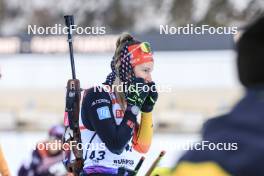 12.01.2024, Ruhpolding, Germany (GER): Sophia Schneider (GER) - IBU World Cup Biathlon, sprint women, Ruhpolding (GER). www.nordicfocus.com. © Manzoni/NordicFocus. Every downloaded picture is fee-liable.