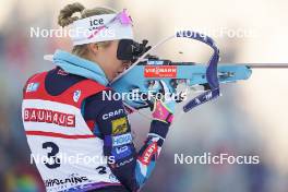12.01.2024, Ruhpolding, Germany (GER): Ingrid Landmark Tandrevold (NOR) - IBU World Cup Biathlon, sprint women, Ruhpolding (GER). www.nordicfocus.com. © Thibaut/NordicFocus. Every downloaded picture is fee-liable.