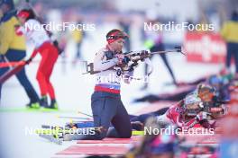 12.01.2024, Ruhpolding, Germany (GER): Lena Haecki-Gross (SUI) - IBU World Cup Biathlon, sprint women, Ruhpolding (GER). www.nordicfocus.com. © Thibaut/NordicFocus. Every downloaded picture is fee-liable.