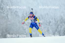 12.01.2024, Ruhpolding, Germany (GER): Elvira Oeberg (SWE) - IBU World Cup Biathlon, sprint women, Ruhpolding (GER). www.nordicfocus.com. © Manzoni/NordicFocus. Every downloaded picture is fee-liable.