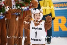 12.01.2024, Ruhpolding, Germany (GER): Event Feature: little mascot of Ruhpolding - IBU World Cup Biathlon, sprint women, Ruhpolding (GER). www.nordicfocus.com. © Thibaut/NordicFocus. Every downloaded picture is fee-liable.