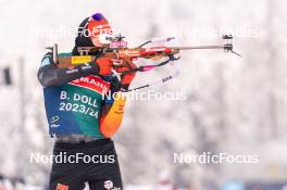 09.01.2024, Ruhpolding, Germany (GER): Benedikt Doll (GER) - IBU World Cup Biathlon, training, Ruhpolding (GER). www.nordicfocus.com. © Thibaut/NordicFocus. Every downloaded picture is fee-liable.