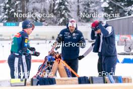 09.01.2024, Ruhpolding, Germany (GER): Siegfried Mazet (FRA) coach team Norway - IBU World Cup Biathlon, training, Ruhpolding (GER). www.nordicfocus.com. © Thibaut/NordicFocus. Every downloaded picture is fee-liable.