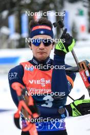 18.01.2024, Antholz, Italy (ITA): Tommaso Giacomel (ITA) - IBU World Cup Biathlon, short individual men, Antholz (ITA). www.nordicfocus.com. © Manzoni/NordicFocus. Every downloaded picture is fee-liable.