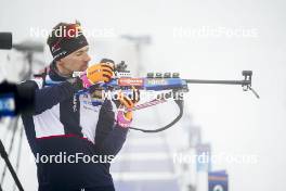 18.01.2024, Antholz, Italy (ITA): Fabien Claude (FRA) - IBU World Cup Biathlon, short individual men, Antholz (ITA). www.nordicfocus.com. © Thibaut/NordicFocus. Every downloaded picture is fee-liable.