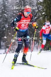 18.01.2024, Antholz, Italy (ITA): Danilo Riethmueller (GER) - IBU World Cup Biathlon, short individual men, Antholz (ITA). www.nordicfocus.com. © Thibaut/NordicFocus. Every downloaded picture is fee-liable.