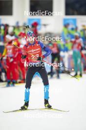 18.01.2024, Antholz, Italy (ITA): George Coltea (ROU) - IBU World Cup Biathlon, short individual men, Antholz (ITA). www.nordicfocus.com. © Thibaut/NordicFocus. Every downloaded picture is fee-liable.