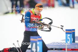 18.01.2024, Antholz, Italy (ITA): Anton Vidmar (SLO) - IBU World Cup Biathlon, short individual men, Antholz (ITA). www.nordicfocus.com. © Thibaut/NordicFocus. Every downloaded picture is fee-liable.
