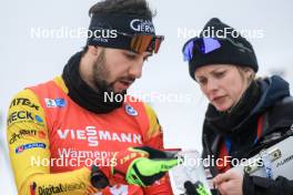 18.01.2024, Antholz, Italy (ITA): Cesar Beauvais (BEL) - IBU World Cup Biathlon, short individual men, Antholz (ITA). www.nordicfocus.com. © Manzoni/NordicFocus. Every downloaded picture is fee-liable.