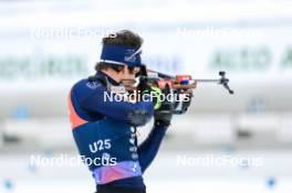 18.01.2024, Antholz, Italy (ITA): Tommaso Giacomel (ITA) - IBU World Cup Biathlon, short individual men, Antholz (ITA). www.nordicfocus.com. © Manzoni/NordicFocus. Every downloaded picture is fee-liable.