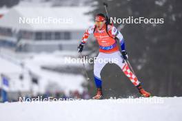 18.01.2024, Antholz, Italy (ITA): Kresimir Crnkovic (CRO) - IBU World Cup Biathlon, short individual men, Antholz (ITA). www.nordicfocus.com. © Manzoni/NordicFocus. Every downloaded picture is fee-liable.