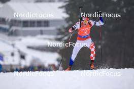 18.01.2024, Antholz, Italy (ITA): Kresimir Crnkovic (CRO) - IBU World Cup Biathlon, short individual men, Antholz (ITA). www.nordicfocus.com. © Manzoni/NordicFocus. Every downloaded picture is fee-liable.
