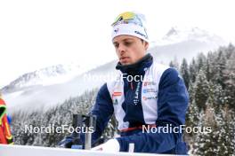 18.01.2024, Antholz, Italy (ITA): Oscar Lombardot (FRA) - IBU World Cup Biathlon, short individual men, Antholz (ITA). www.nordicfocus.com. © Manzoni/NordicFocus. Every downloaded picture is fee-liable.