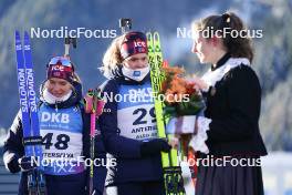 19.01.2024, Antholz, Italy (ITA): Juni Arnekleiv (NOR), Karoline Offigstad Knotten (NOR), (l-r) - IBU World Cup Biathlon, short individual women, Antholz (ITA). www.nordicfocus.com. © Thibaut/NordicFocus. Every downloaded picture is fee-liable.