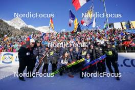 19.01.2024, Antholz, Italy (ITA): Lou Jeanmonnot (FRA), Julia Simon (FRA), (l-r) - IBU World Cup Biathlon, short individual women, Antholz (ITA). www.nordicfocus.com. © Thibaut/NordicFocus. Every downloaded picture is fee-liable.