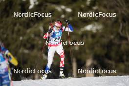 19.01.2024, Antholz, Italy (ITA): Anika Kozica (CRO) - IBU World Cup Biathlon, short individual women, Antholz (ITA). www.nordicfocus.com. © Thibaut/NordicFocus. Every downloaded picture is fee-liable.