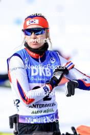 19.01.2024, Antholz, Italy (ITA): Ekaterina Avvakumova (KOR) - IBU World Cup Biathlon, short individual women, Antholz (ITA). www.nordicfocus.com. © Manzoni/NordicFocus. Every downloaded picture is fee-liable.