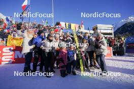 19.01.2024, Antholz, Italy (ITA): Aita Gasparin (SUI), Amy Baserga (SUI), Lena Haecki-Gross (SUI), (l-r) - IBU World Cup Biathlon, short individual women, Antholz (ITA). www.nordicfocus.com. © Thibaut/NordicFocus. Every downloaded picture is fee-liable.