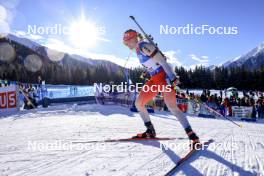 19.01.2024, Antholz, Italy (ITA): Amy Baserga (SUI) - IBU World Cup Biathlon, short individual women, Antholz (ITA). www.nordicfocus.com. © Manzoni/NordicFocus. Every downloaded picture is fee-liable.