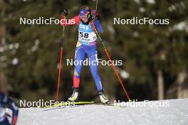 19.01.2024, Antholz, Italy (ITA): Andreea Mezdrea (ROU) - IBU World Cup Biathlon, short individual women, Antholz (ITA). www.nordicfocus.com. © Thibaut/NordicFocus. Every downloaded picture is fee-liable.