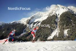 19.01.2024, Antholz, Italy (ITA): Jessica Jislova (CZE), Emma Lunder (CAN), (l-r) - IBU World Cup Biathlon, short individual women, Antholz (ITA). www.nordicfocus.com. © Thibaut/NordicFocus. Every downloaded picture is fee-liable.