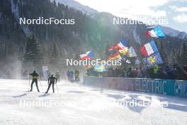 19.01.2024, Antholz, Italy (ITA): Event Feature: French fans- IBU World Cup Biathlon, short individual women, Antholz (ITA). www.nordicfocus.com. © Thibaut/NordicFocus. Every downloaded picture is fee-liable.