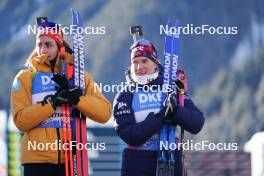 19.01.2024, Antholz, Italy (ITA): Vanessa Voigt (GER), Juni Arnekleiv (NOR), (l-r) - IBU World Cup Biathlon, short individual women, Antholz (ITA). www.nordicfocus.com. © Thibaut/NordicFocus. Every downloaded picture is fee-liable.