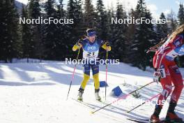 19.01.2024, Antholz, Italy (ITA): Anna Magnusson (SWE) - IBU World Cup Biathlon, short individual women, Antholz (ITA). www.nordicfocus.com. © Thibaut/NordicFocus. Every downloaded picture is fee-liable.